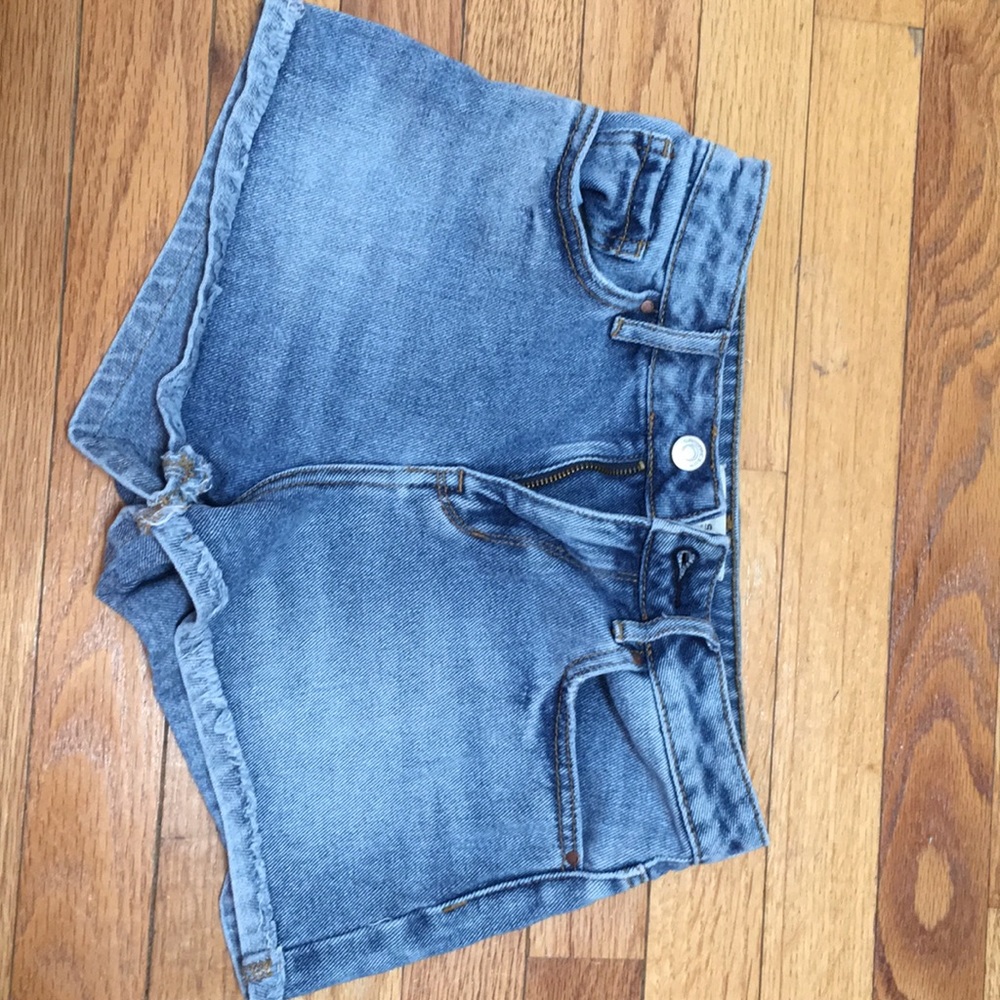 PacSun high rise denim shorts